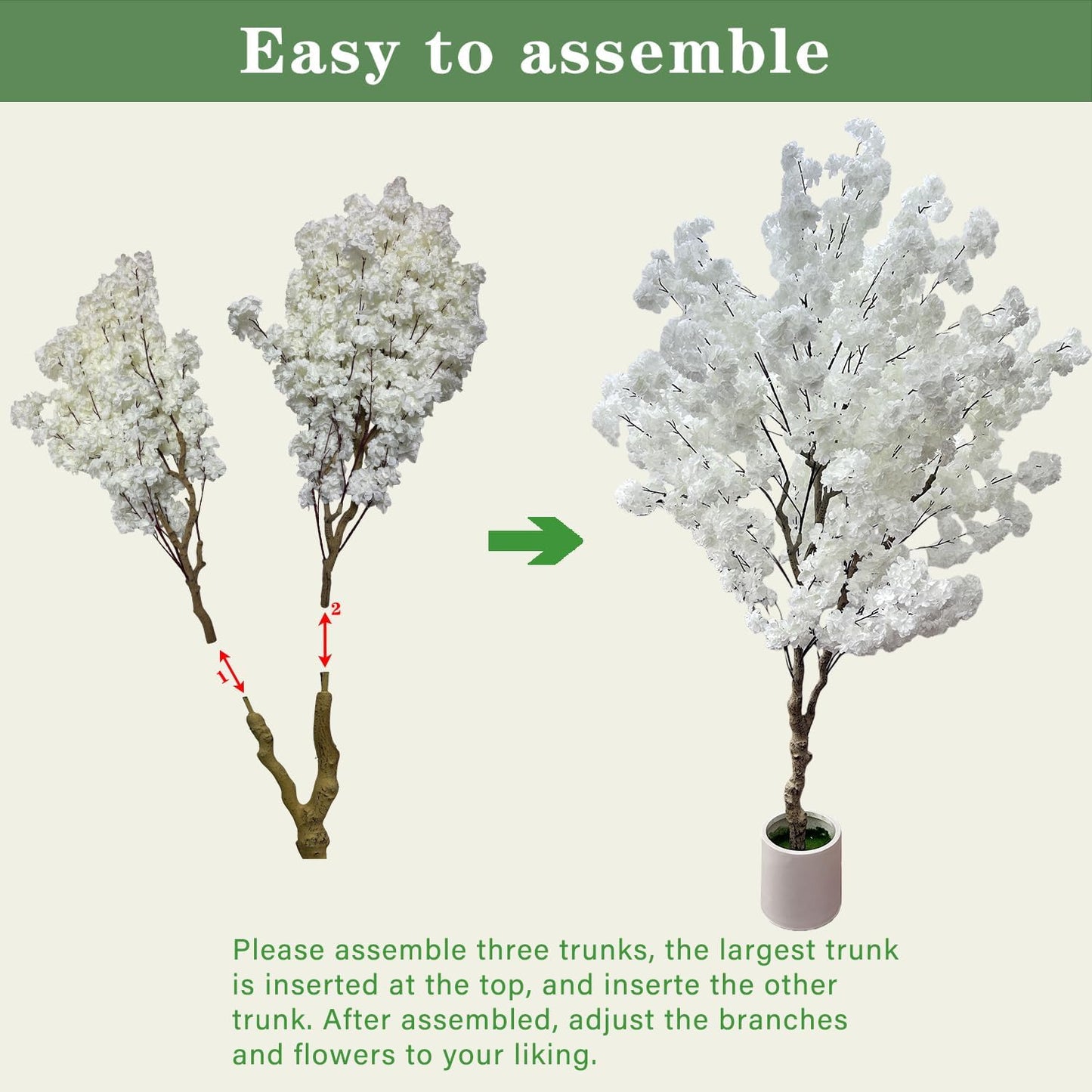 Artificial Bougainvillea Tree 5.6ft, 2 Pack Fake Bougainvillea Plant Potted Faux Tropical Tree for Home Indoor Outdoor Decor, Office, Patio, or Living Room Decoration