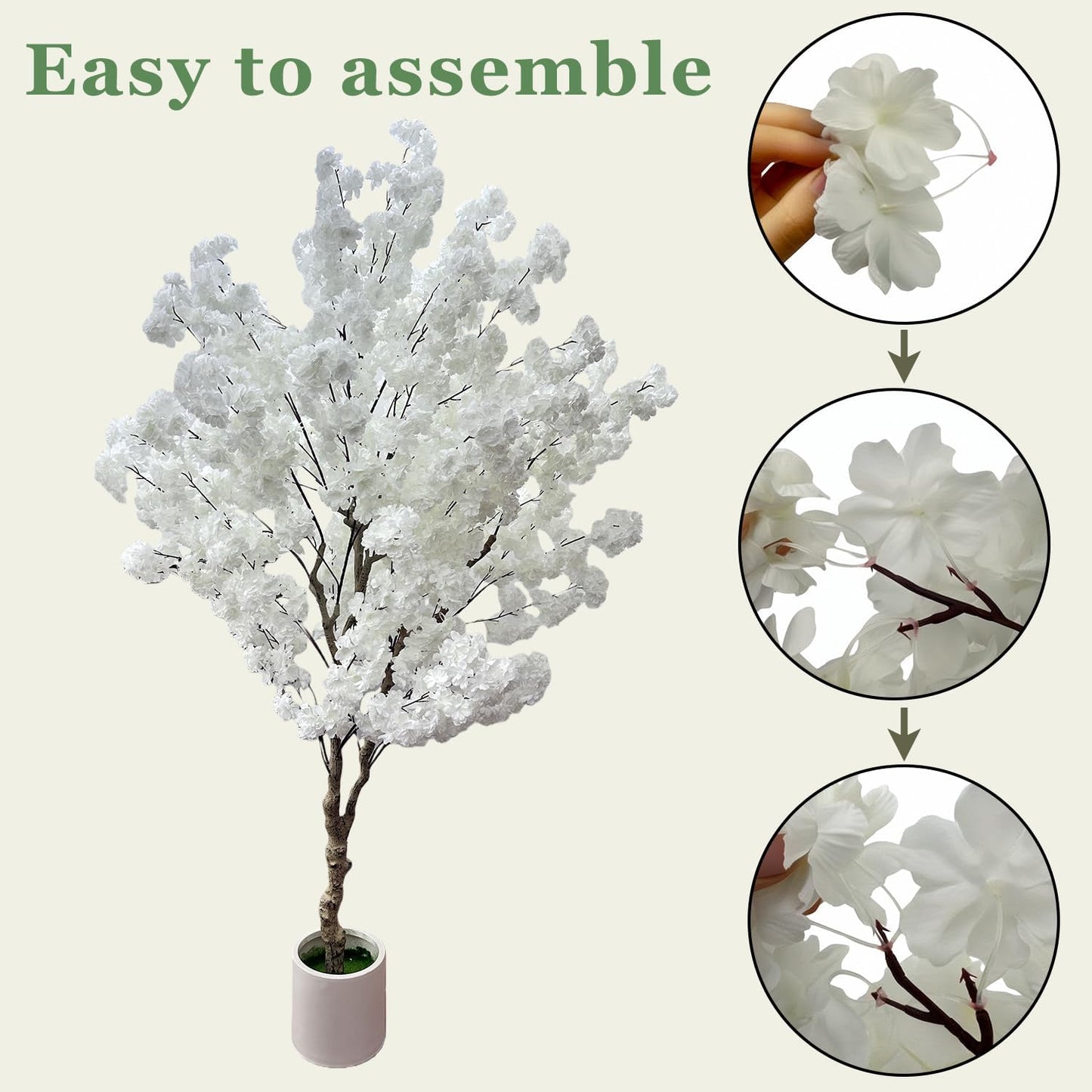 Artificial Bougainvillea Tree 5.6ft, 2 Pack Fake Bougainvillea Plant Potted Faux Tropical Tree for Home Indoor Outdoor Decor, Office, Patio, or Living Room Decoration