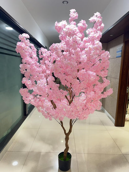 Artificial Bougainvillea Tree 5.6ft, 2 Pack Fake Bougainvillea Plant Potted Faux Tropical Tree for Home Indoor Outdoor Decor, Office, Patio, or Living Room Decoration