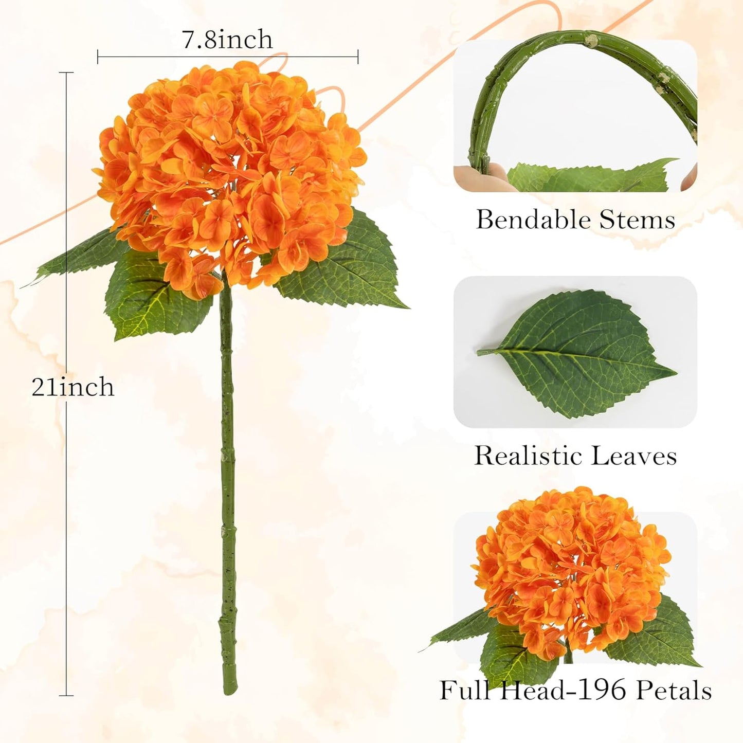 3 Pcs Green Hydrangea Artificial Flowers Realistic Real Touch Latex Flower | Faux Hydrangeas Decor for Wedding Table Centerpieces Home Party Outdoor Arrangements Vase