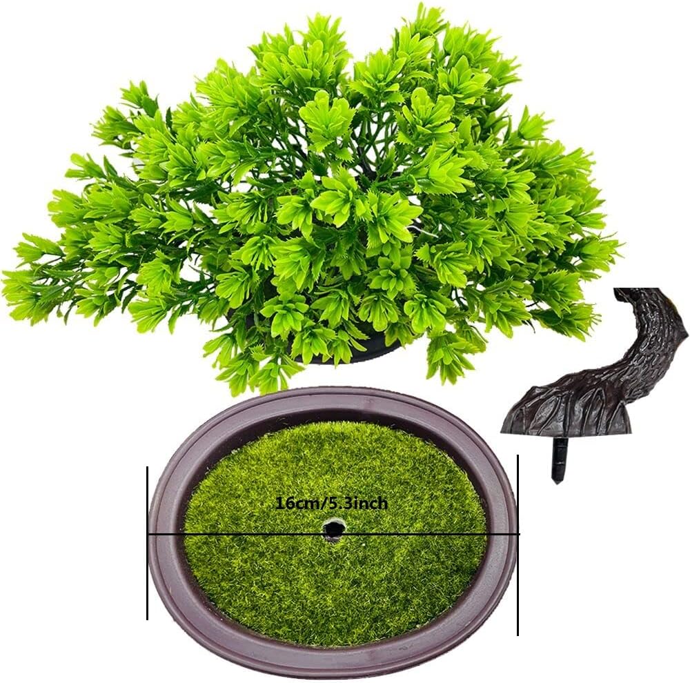 Artificial Plants & Greenery Fake Plants Plastic Artificial Bonsai Tree, Red Bonsai Tree Faux Juniper for Home Bedroom Living Room Office Desk Bookshelf Farmhouse Decor Zen Garden Decorations