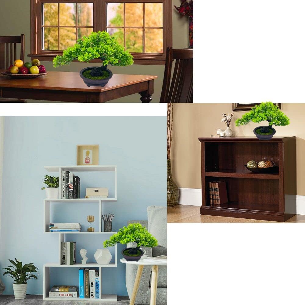 Artificial Plants & Greenery Fake Plants Plastic Artificial Bonsai Tree, Red Bonsai Tree Faux Juniper for Home Bedroom Living Room Office Desk Bookshelf Farmhouse Decor Zen Garden Decorations