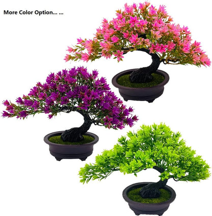 Artificial Plants & Greenery Fake Plants Plastic Artificial Bonsai Tree, Red Bonsai Tree Faux Juniper for Home Bedroom Living Room Office Desk Bookshelf Farmhouse Decor Zen Garden Decorations