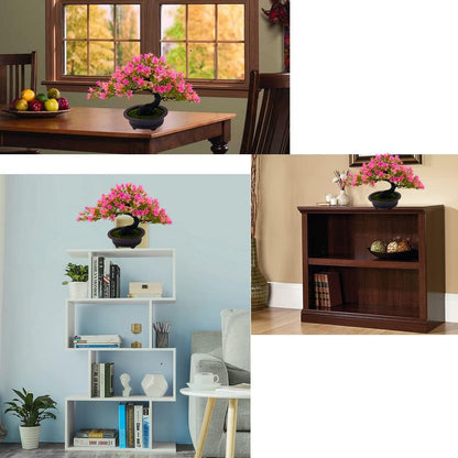 Artificial Plants & Greenery Fake Plants Plastic Artificial Bonsai Tree, Red Bonsai Tree Faux Juniper for Home Bedroom Living Room Office Desk Bookshelf Farmhouse Decor Zen Garden Decorations