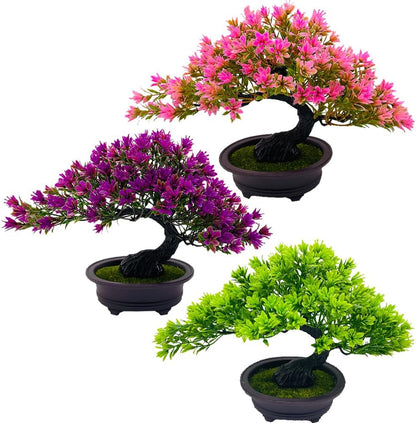 Artificial Plants & Greenery Fake Plants Plastic Artificial Bonsai Tree, Red Bonsai Tree Faux Juniper for Home Bedroom Living Room Office Desk Bookshelf Farmhouse Decor Zen Garden Decorations