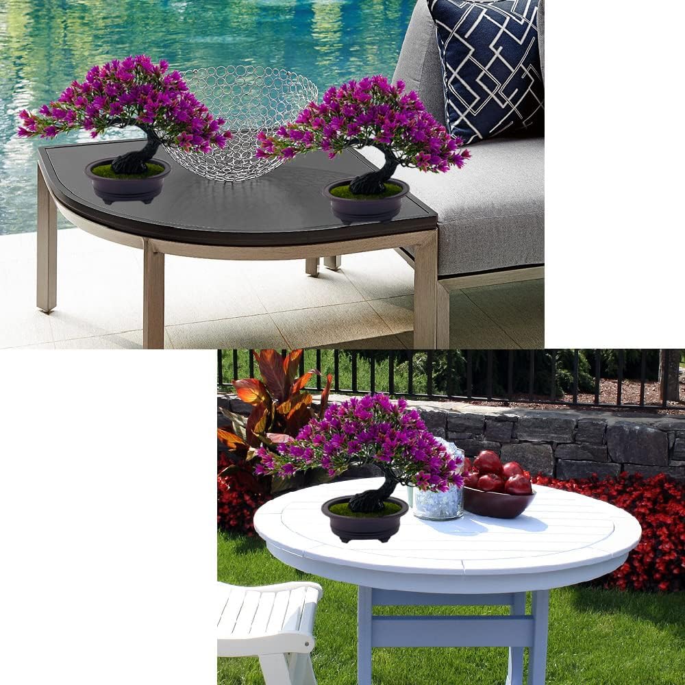 Artificial Plants & Greenery Fake Plants Plastic Artificial Bonsai Tree, Red Bonsai Tree Faux Juniper for Home Bedroom Living Room Office Desk Bookshelf Farmhouse Decor Zen Garden Decorations