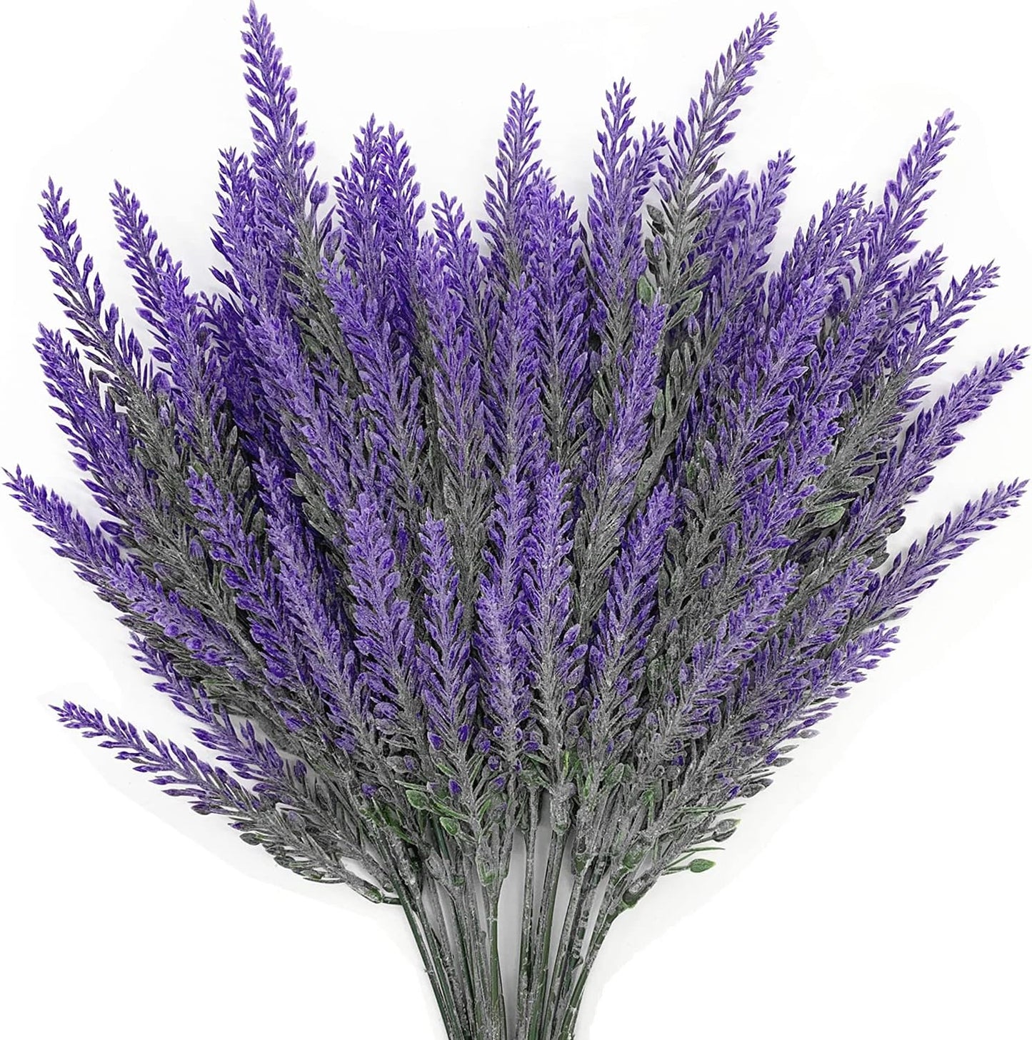 Artificial Shrubs Bushes, Plastic Wheat Grass Green Leaves Fake Plants for Indoor Outdoor Home Garden Verandah Kitchen Office Wedding Arrangements Christmas Decoration 8 Pack