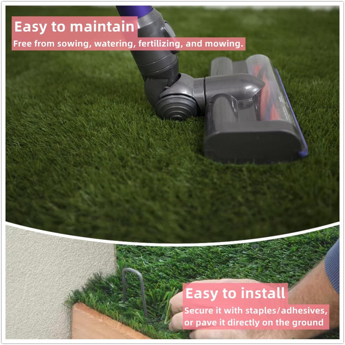 Artificial Grass Table Runner Rug 1 ft x 4 ft, Synthetic Fake Grass Turf Mat for Party Wedding Garden Home Decor, 0.8" Pile Height