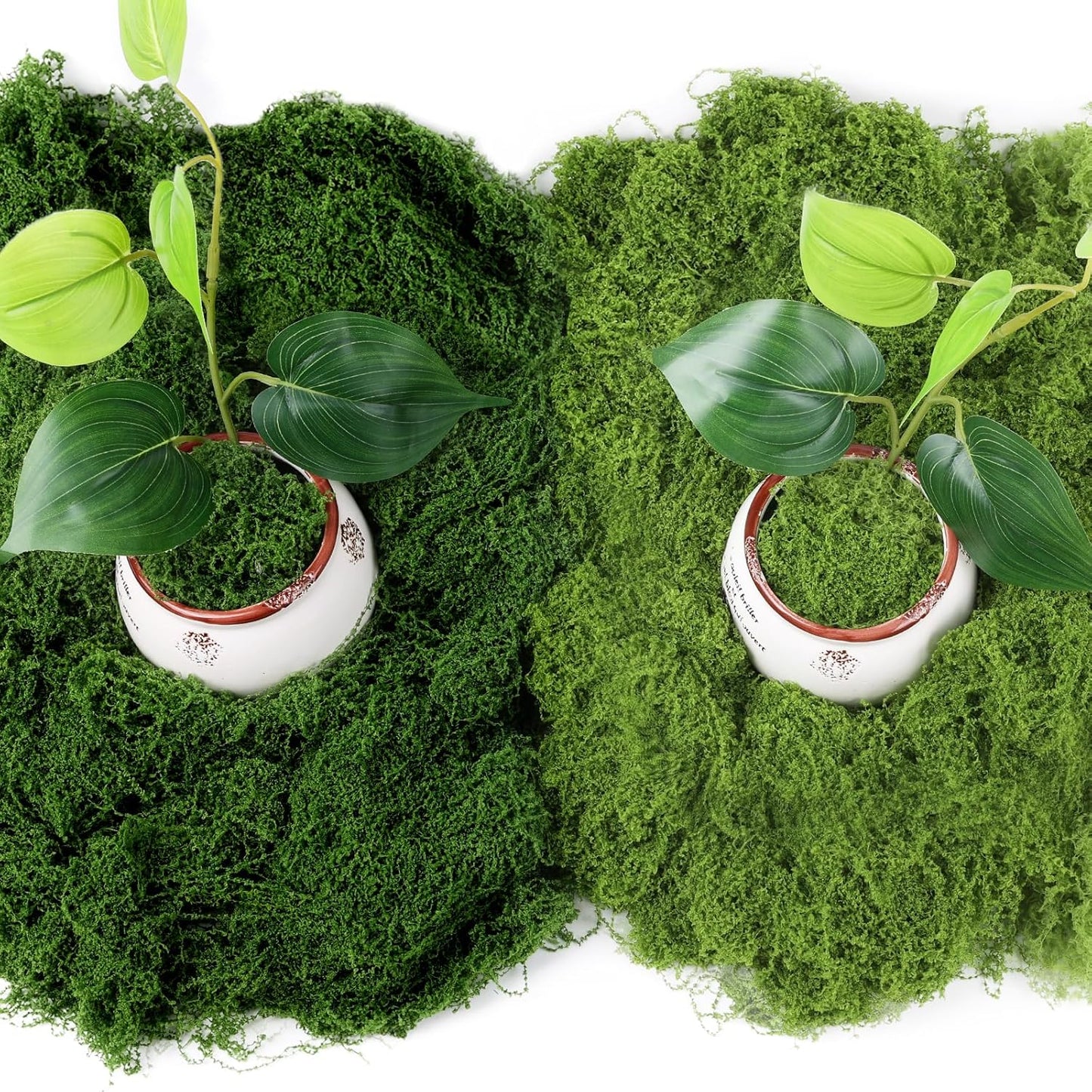 Artificial Moss for Potted Plants, 7.06 OZ Fake Green Moss for Crafts DIY, Faux Decorative Moss Planter Filler for Fairy Garden, Table Centerpiece, Landscaping, Terrarium