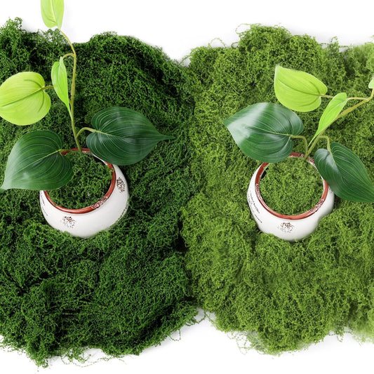 Artificial Moss for Potted Plants, 7.06 OZ Fake Green Moss for Crafts DIY, Faux Decorative Moss Planter Filler for Fairy Garden, Table Centerpiece, Landscaping, Terrarium