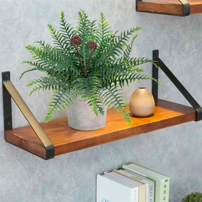 Artificial Boston Fern Potted Plants 15'' Fake Greenery Shrubs Plants in Pot for Home Office Living Room Desk Shelf Inddor and Outdoor Decoration