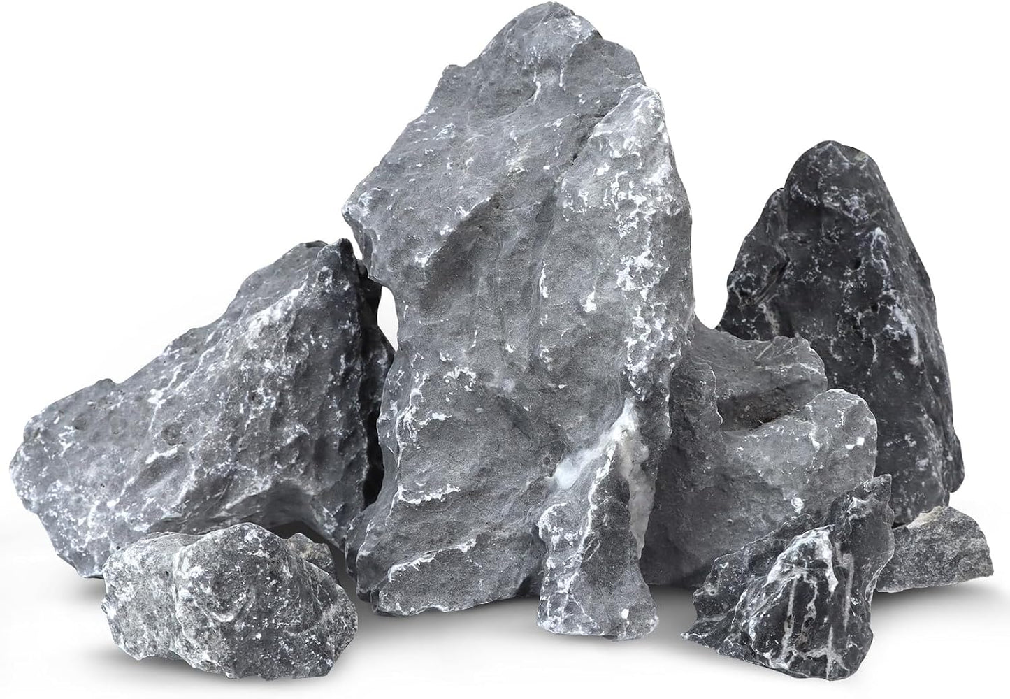 2.5lb Natural Dragon Stones, Aquarium Rocks Decoration Aquascaping Stone Landscaping Model for Fish Tank Decor Terrariums Paludariums Reptile Enclosures Gardens, 2-4 inches
