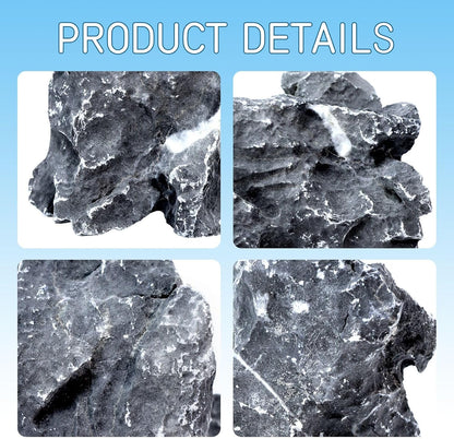 2.5lb Natural Dragon Stones, Aquarium Rocks Decoration Aquascaping Stone Landscaping Model for Fish Tank Decor Terrariums Paludariums Reptile Enclosures Gardens, 2-4 inches