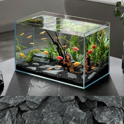 2.5lb Natural Dragon Stones, Aquarium Rocks Decoration Aquascaping Stone Landscaping Model for Fish Tank Decor Terrariums Paludariums Reptile Enclosures Gardens, 2-4 inches