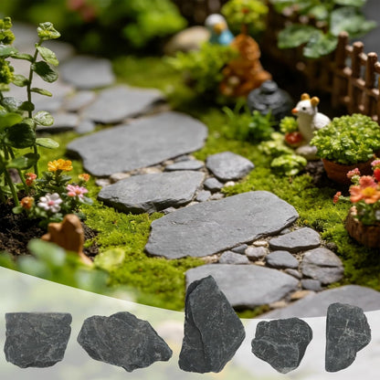 2.5lb Natural Dragon Stones, Aquarium Rocks Decoration Aquascaping Stone Landscaping Model for Fish Tank Decor Terrariums Paludariums Reptile Enclosures Gardens, 2-4 inches