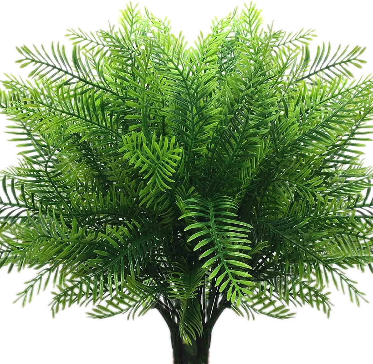 Gold Decorations Artificial Plants, Golden Berry Leaves Fake Simulation Spiky Leaf Grass Plastic Faux Shrubs Bushes Ornaments Home Indoor Outdoor Wedding Decor Hall Table Planter Filler