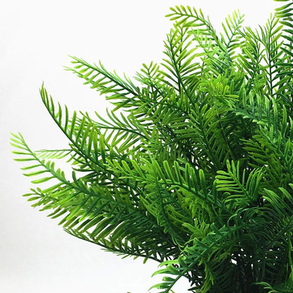 Gold Decorations Artificial Plants, Golden Berry Leaves Fake Simulation Spiky Leaf Grass Plastic Faux Shrubs Bushes Ornaments Home Indoor Outdoor Wedding Decor Hall Table Planter Filler