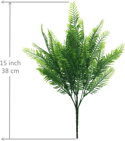 Gold Decorations Artificial Plants, Golden Berry Leaves Fake Simulation Spiky Leaf Grass Plastic Faux Shrubs Bushes Ornaments Home Indoor Outdoor Wedding Decor Hall Table Planter Filler