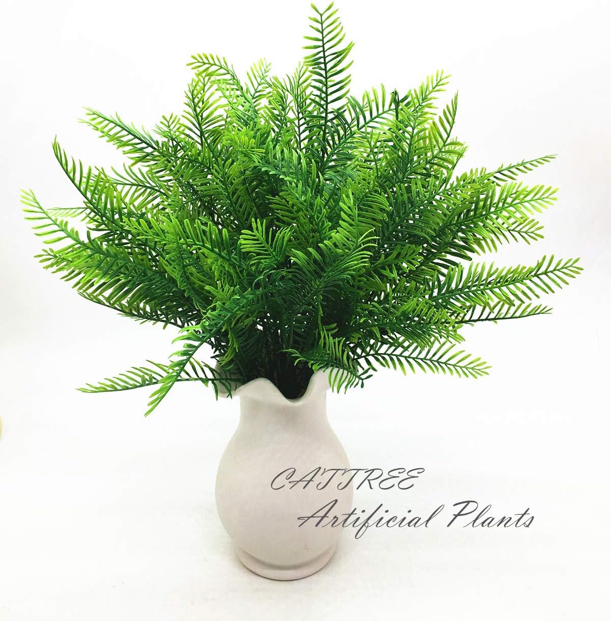 Gold Decorations Artificial Plants, Golden Berry Leaves Fake Simulation Spiky Leaf Grass Plastic Faux Shrubs Bushes Ornaments Home Indoor Outdoor Wedding Decor Hall Table Planter Filler
