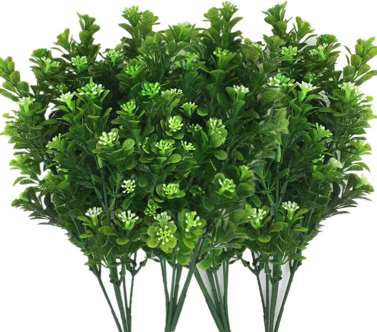Gold Decorations Artificial Plants, Golden Berry Leaves Fake Simulation Spiky Leaf Grass Plastic Faux Shrubs Bushes Ornaments Home Indoor Outdoor Wedding Decor Hall Table Planter Filler