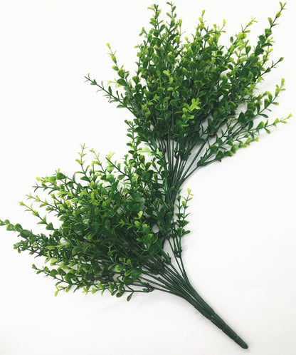 Gold Decorations Artificial Plants, Golden Berry Leaves Fake Simulation Spiky Leaf Grass Plastic Faux Shrubs Bushes Ornaments Home Indoor Outdoor Wedding Decor Hall Table Planter Filler