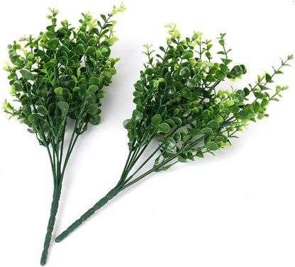 Gold Decorations Artificial Plants, Golden Berry Leaves Fake Simulation Spiky Leaf Grass Plastic Faux Shrubs Bushes Ornaments Home Indoor Outdoor Wedding Decor Hall Table Planter Filler