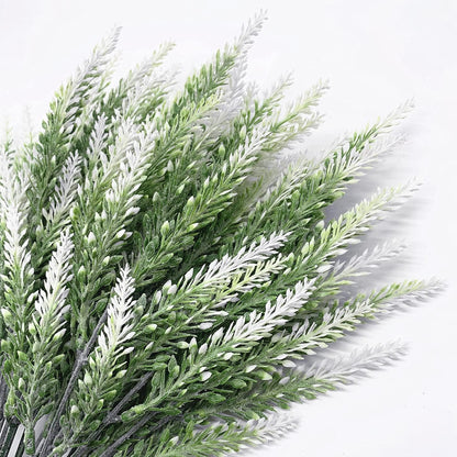 Gold Decorations Artificial Plants, Golden Berry Leaves Fake Simulation Spiky Leaf Grass Plastic Faux Shrubs Bushes Ornaments Home Indoor Outdoor Wedding Decor Hall Table Planter Filler