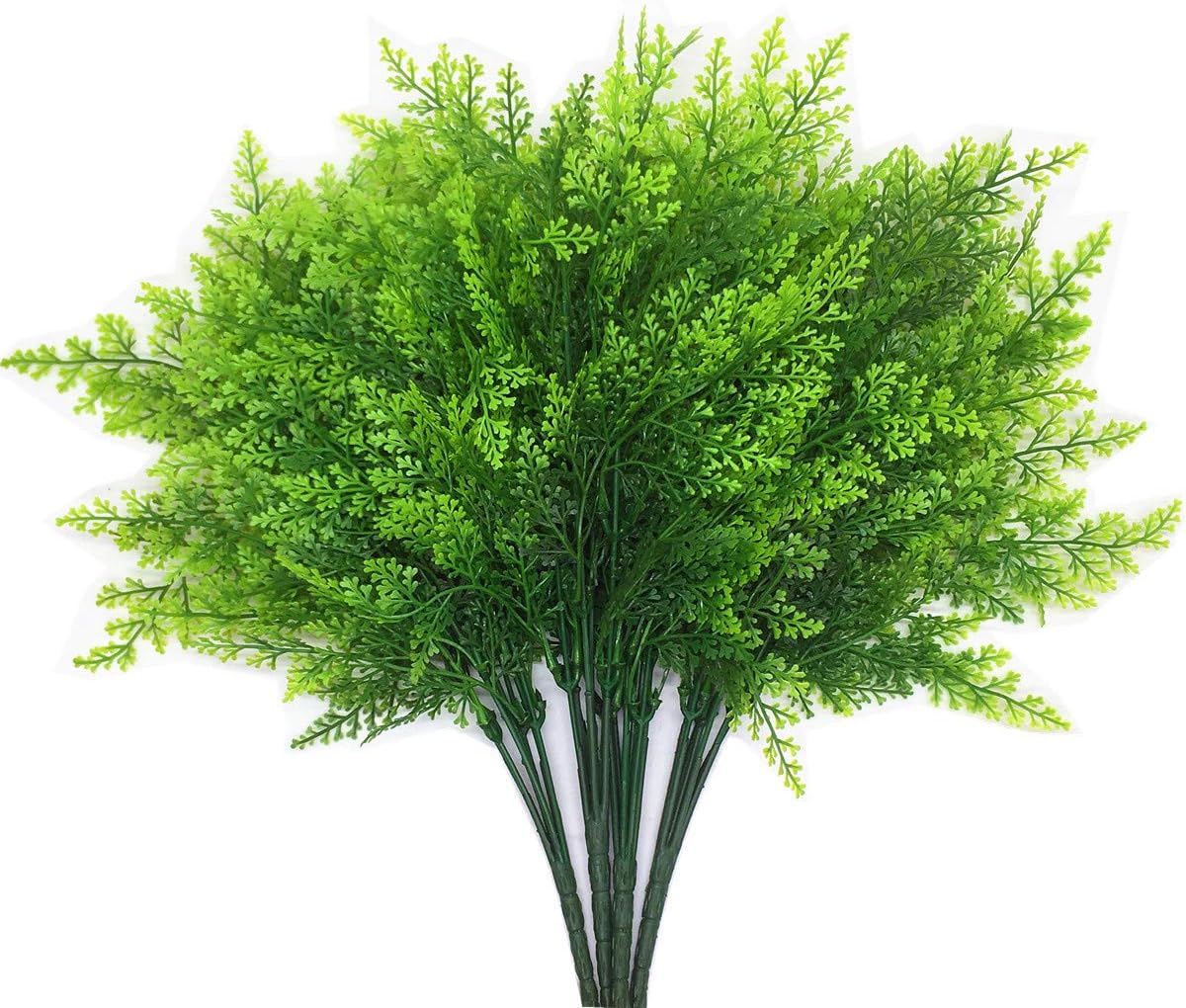 Gold Decorations Artificial Plants, Golden Berry Leaves Fake Simulation Spiky Leaf Grass Plastic Faux Shrubs Bushes Ornaments Home Indoor Outdoor Wedding Decor Hall Table Planter Filler