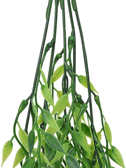Gold Decorations Artificial Plants, Golden Berry Leaves Fake Simulation Spiky Leaf Grass Plastic Faux Shrubs Bushes Ornaments Home Indoor Outdoor Wedding Decor Hall Table Planter Filler