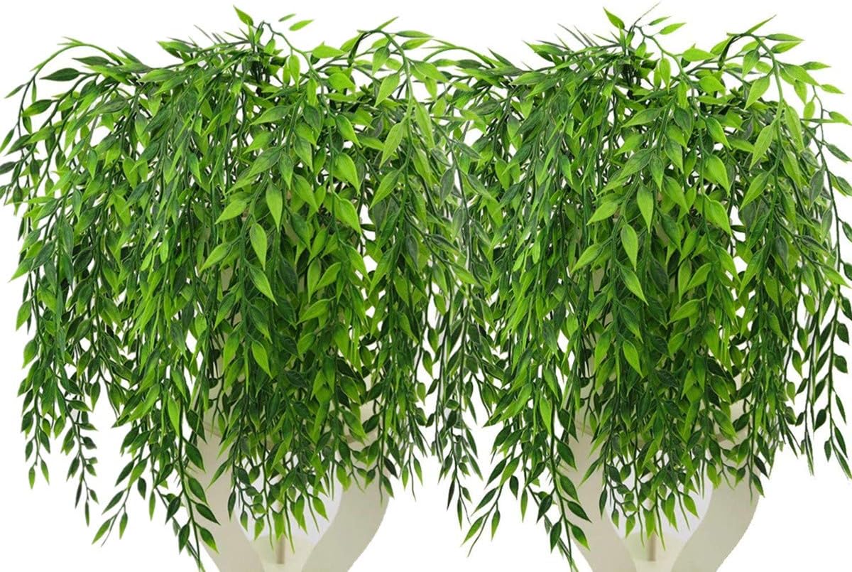 Gold Decorations Artificial Plants, Golden Berry Leaves Fake Simulation Spiky Leaf Grass Plastic Faux Shrubs Bushes Ornaments Home Indoor Outdoor Wedding Decor Hall Table Planter Filler