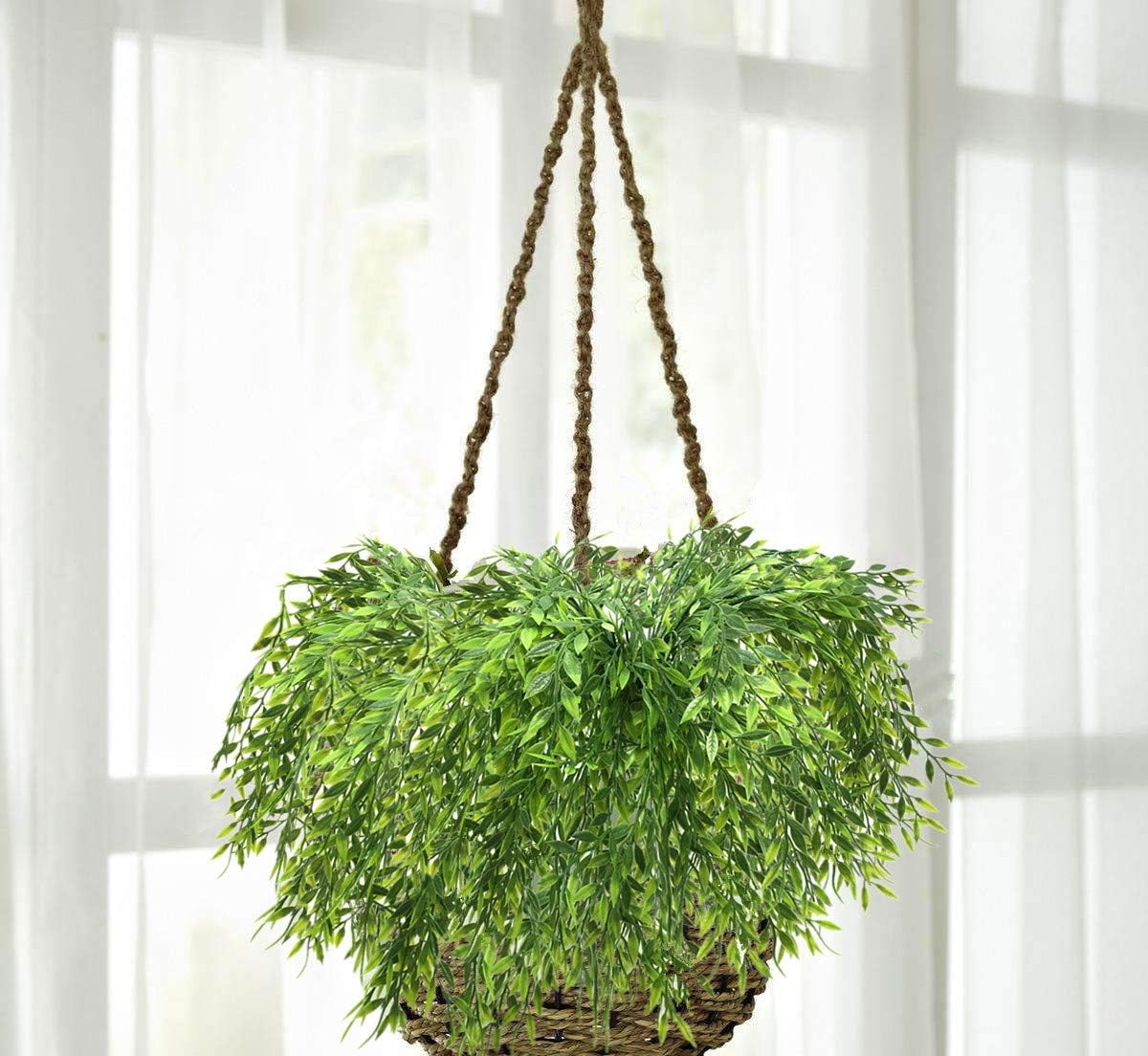 Gold Decorations Artificial Plants, Golden Berry Leaves Fake Simulation Spiky Leaf Grass Plastic Faux Shrubs Bushes Ornaments Home Indoor Outdoor Wedding Decor Hall Table Planter Filler