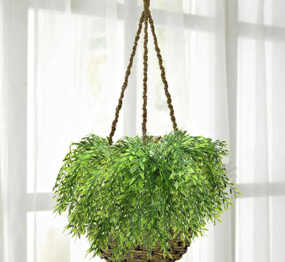 Gold Decorations Artificial Plants, Golden Berry Leaves Fake Simulation Spiky Leaf Grass Plastic Faux Shrubs Bushes Ornaments Home Indoor Outdoor Wedding Decor Hall Table Planter Filler
