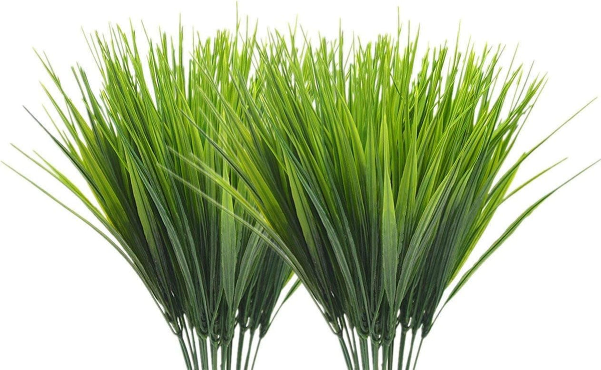 Gold Decorations Artificial Plants, Golden Berry Leaves Fake Simulation Spiky Leaf Grass Plastic Faux Shrubs Bushes Ornaments Home Indoor Outdoor Wedding Decor Hall Table Planter Filler