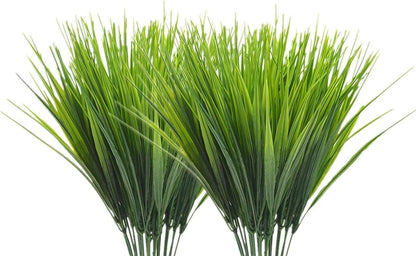 Gold Decorations Artificial Plants, Golden Berry Leaves Fake Simulation Spiky Leaf Grass Plastic Faux Shrubs Bushes Ornaments Home Indoor Outdoor Wedding Decor Hall Table Planter Filler