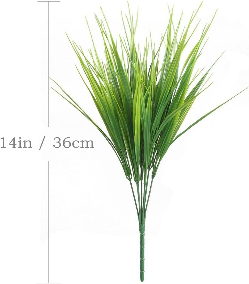 Gold Decorations Artificial Plants, Golden Berry Leaves Fake Simulation Spiky Leaf Grass Plastic Faux Shrubs Bushes Ornaments Home Indoor Outdoor Wedding Decor Hall Table Planter Filler