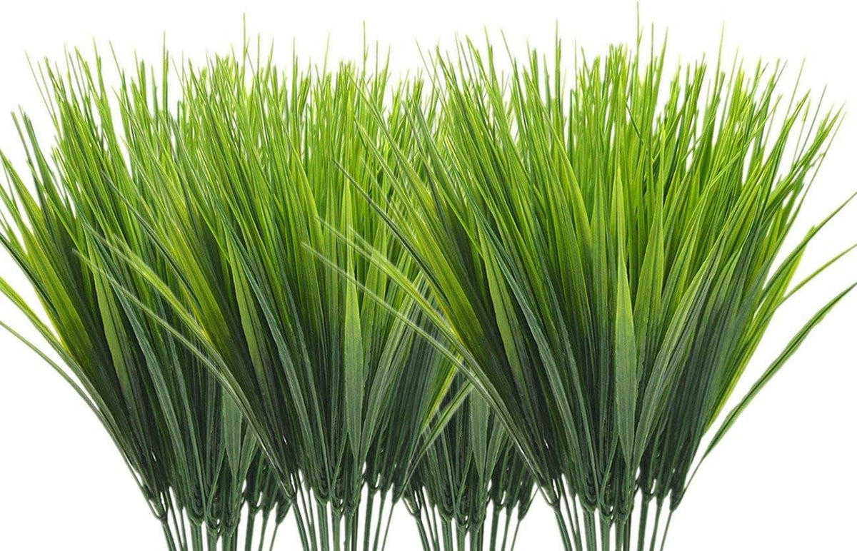Gold Decorations Artificial Plants, Golden Berry Leaves Fake Simulation Spiky Leaf Grass Plastic Faux Shrubs Bushes Ornaments Home Indoor Outdoor Wedding Decor Hall Table Planter Filler
