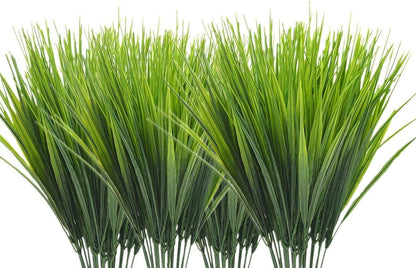 Gold Decorations Artificial Plants, Golden Berry Leaves Fake Simulation Spiky Leaf Grass Plastic Faux Shrubs Bushes Ornaments Home Indoor Outdoor Wedding Decor Hall Table Planter Filler