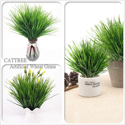 Gold Decorations Artificial Plants, Golden Berry Leaves Fake Simulation Spiky Leaf Grass Plastic Faux Shrubs Bushes Ornaments Home Indoor Outdoor Wedding Decor Hall Table Planter Filler