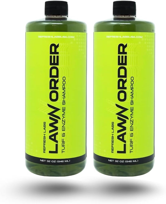 LawN Order Artificial Turf Cleaner & Odor Eliminator – Enzyme Powered, Pet & Kid Safe, Removes Pet Mess Smells (2 Pack (2 x 32 OZ))