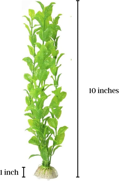Plastic Aquarium Plant Set, Resin Aquarium Decor, Tall Artificial Aquarium Fake Plants, Fish Tank Decorations for Tropical Fish, Plastic Plants for Goldfish, Fish Tank Accessories, 3 Pcs