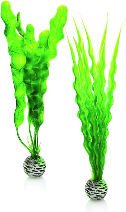 Silk Plant Set Small Green & red (46099)