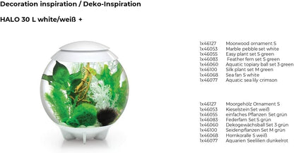 Silk Plant Set Small Green & red (46099)