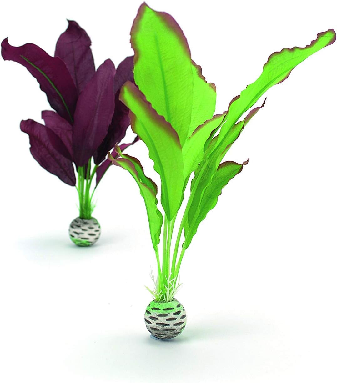 Silk Plant Set Small Green & red (46099)
