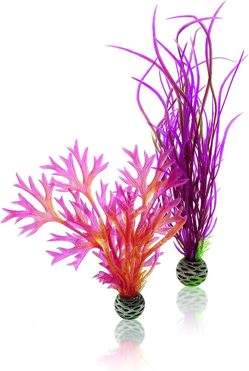 Silk Plant Set Small Green & red (46099)