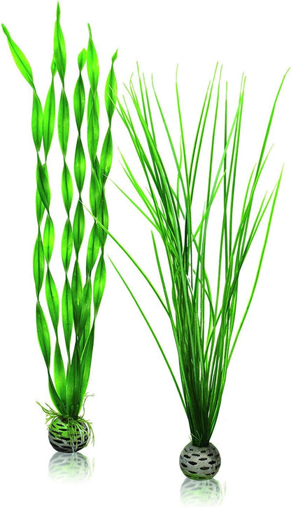 Silk Plant Set Small Green & red (46099)
