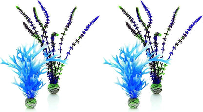 Silk Plant Set Small Green & red (46099)