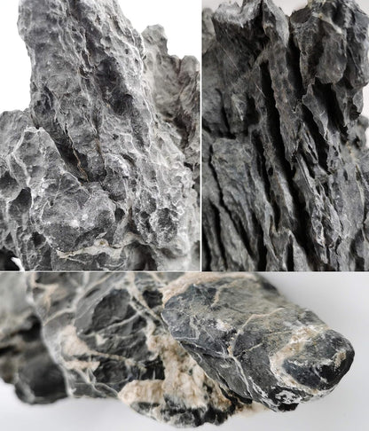 Natural Slate Rocks PH Neutral Stone Perfect Rocks for Aquariums, Landscaping Model,Tank Decoration,Amphibian Enclosures (3.5 LB, 5-7 inch)