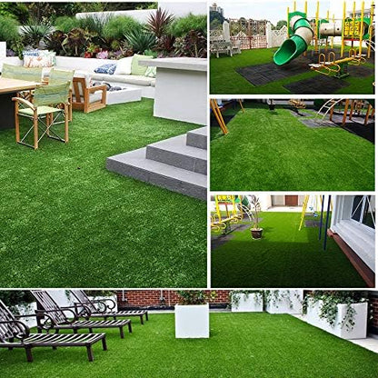 Artificial Grass Astro Turf Lawn 3FTX10FT,Economy Indoor Outdoor Synthetic Grass Mat, Backyard Patio Garden Balcony Rug, Rubber Backing/Drainage Holes