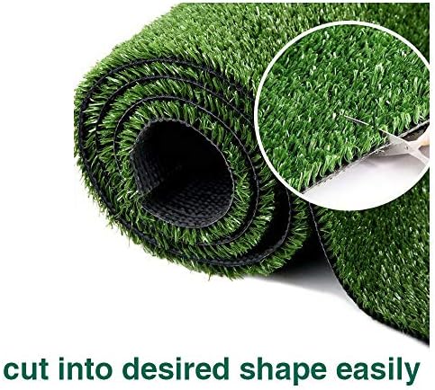 Artificial Grass Astro Turf Lawn 3FTX10FT,Economy Indoor Outdoor Synthetic Grass Mat, Backyard Patio Garden Balcony Rug, Rubber Backing/Drainage Holes