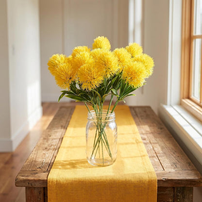 Artificial Dandelion Flowers 1.38 Inch Faux Dandelions Bouquet for Home Wedding Table Centerpiece Office and Craft Decoration